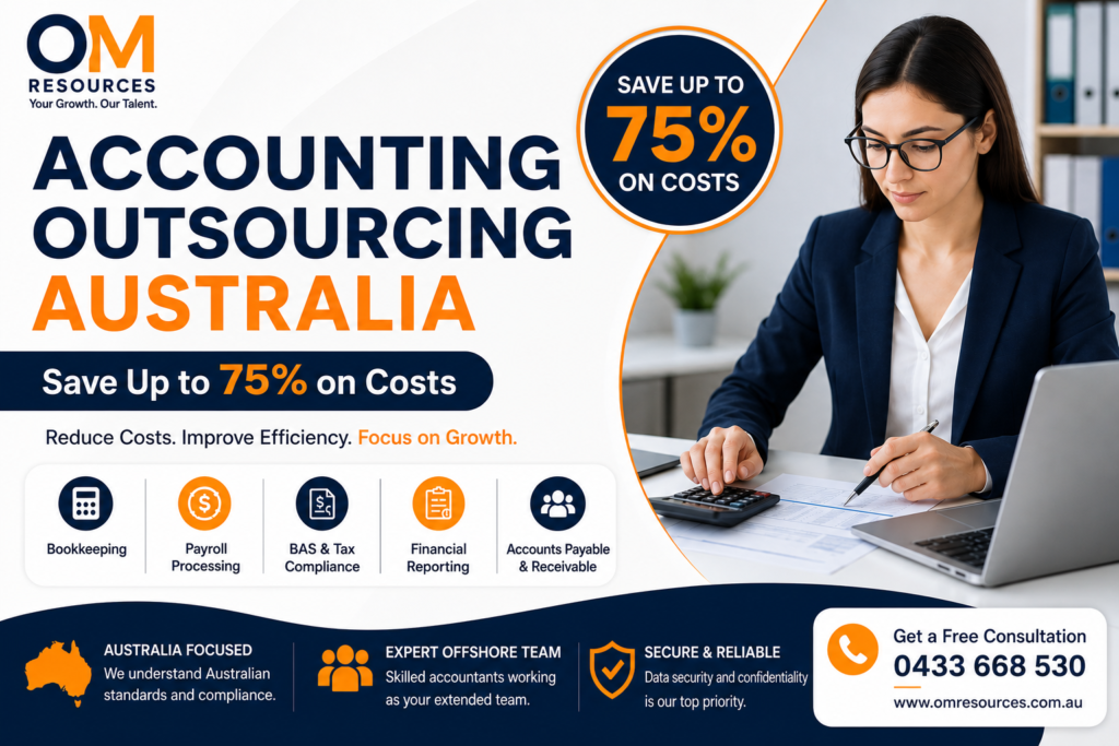 Accounting Outsourcing Australia – Save Up to 75% on Costs